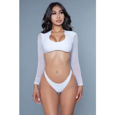Cardi 2 piece Suit White X large
