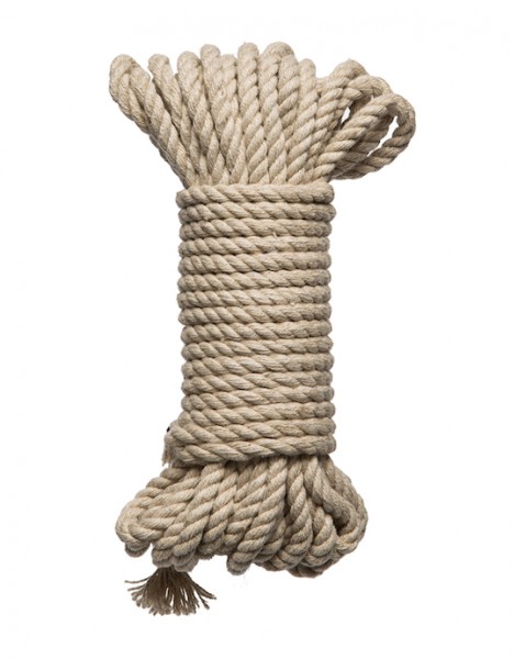 Bind & Tie- 6mm Hemp Bondage Rope 30ft - Natural