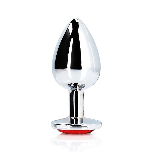 Ouch! Large Gem Metal Anal Plug