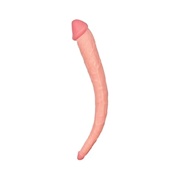 Maxx Men Curved Double Dong 15 inches - Beige — image 4 of 5