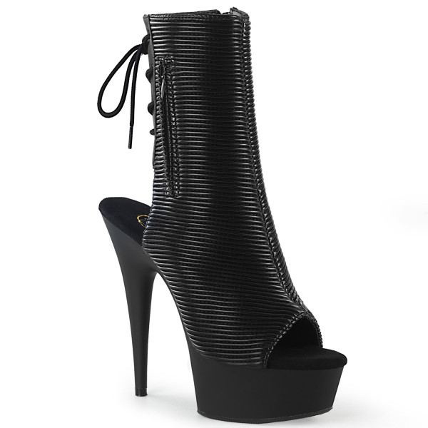 *6 inches Heel, 1 3/4 inches PF Open Toe/Heel Ankle Boot, Side Zip — image 9 of 25