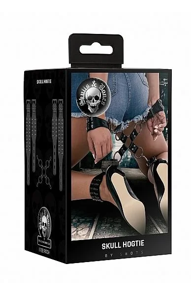 Ouch! Skulls & Bones Hogtie With Skulls Black