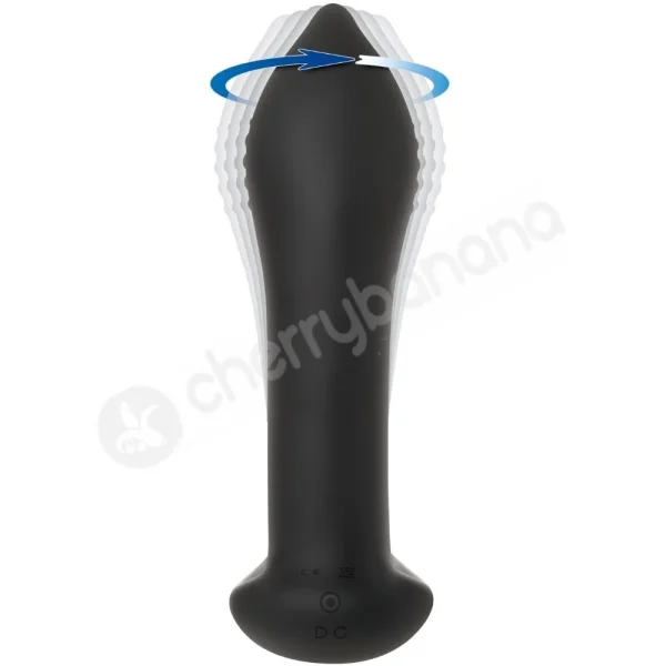 Zero Tolerance Twisted Rimmer Black Rotating & Vibrating Prostate Massager