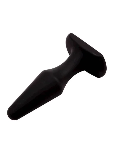 Silicone Anal Plug - 4 Inch - Black - 4.0 Inch