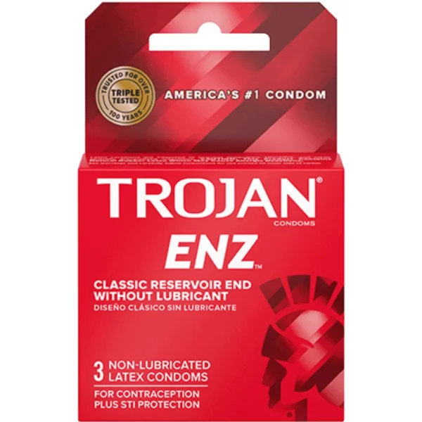 Trojan ENZ Non-Lubricated Latex Condoms
