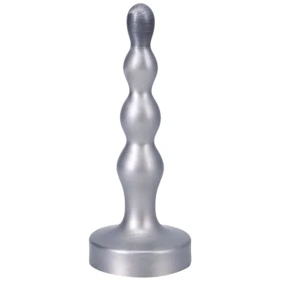 Anal Beads Tantus Ripple Small 8 In Anal Beads Dildo Firm Silver