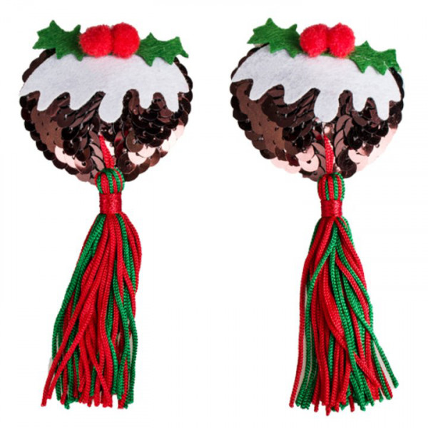 Christmas Pudding Nipple Tassels