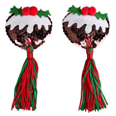 Christmas Pudding Nipple Tassels