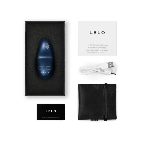 LELO NEA 3 Luxury Rechargeable Waterproof Vibrator - Alien Blue