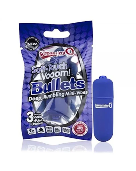 Soft Touch Vooom Vibrating Bullet - Blue