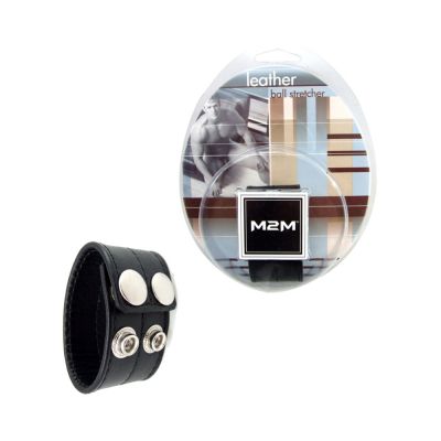 M2M Ball Stretcher Leather 1 inch Black