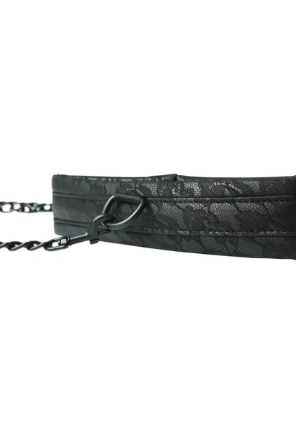 Midnight Lace Collar and Leash by Sportsheets