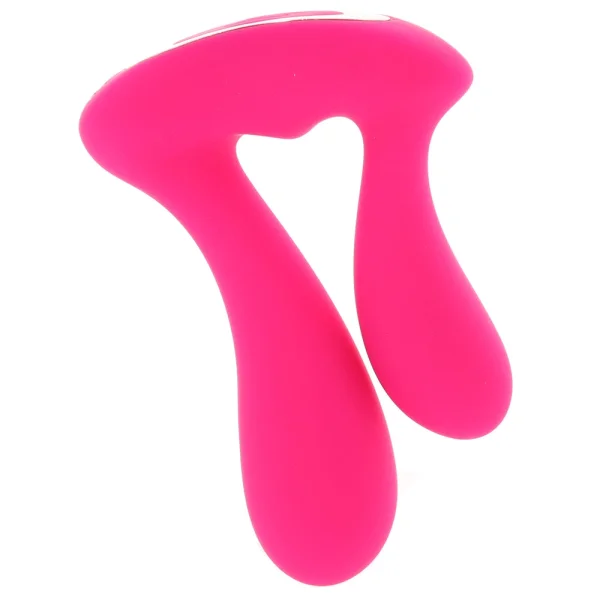 Adam & Eve Rechargeable Dual Entry Vibe w/Remote - Pink