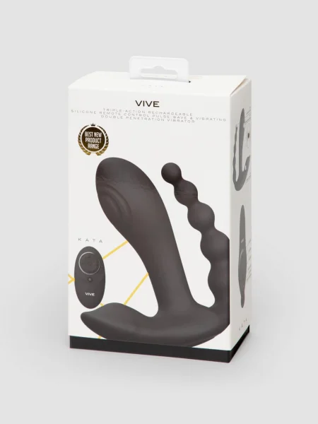 Vive KATA Rechargeable Pulsing Remote Control Triple Stimulation Vibrator