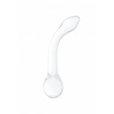 Crystalino G Rider White Glass G Spot Dildo