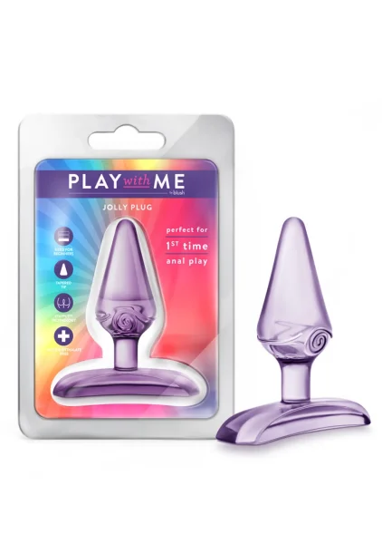Blush Play With Me Hard Candy Anal Toy - Purple