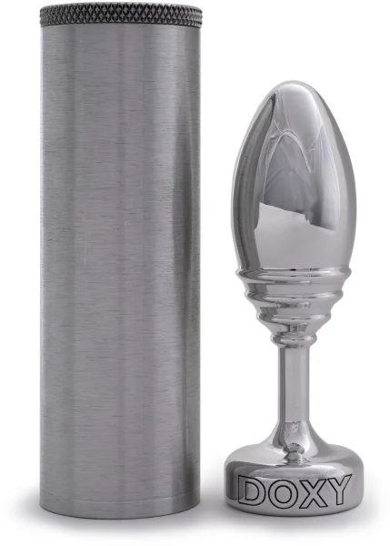 Ribbed Metal Butt Plug