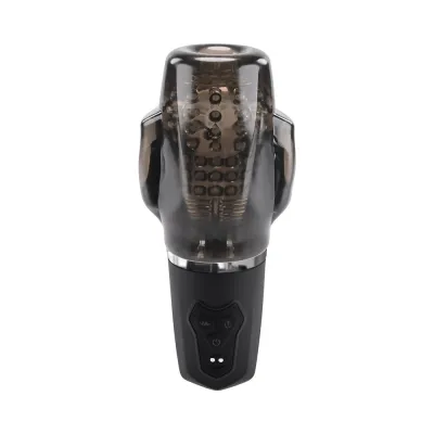 Sleeves Zero Tolerance A Sucking Good Time Rechargeable Vibrating Stroker Black Smoke