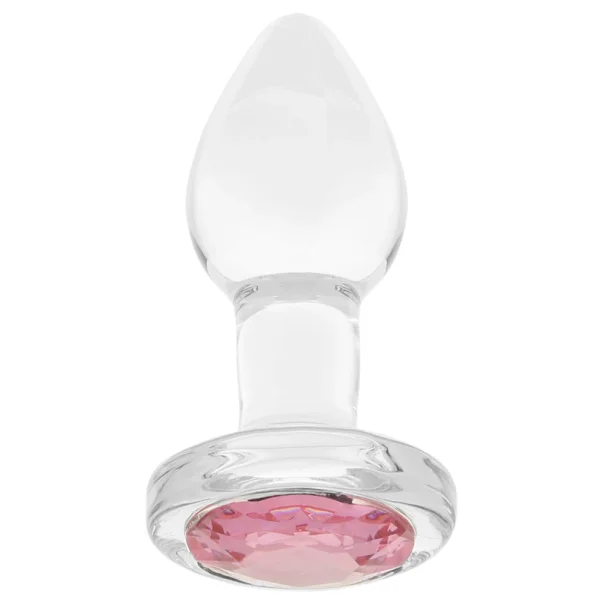 Adam & Eve Pink Gem Glass Plug