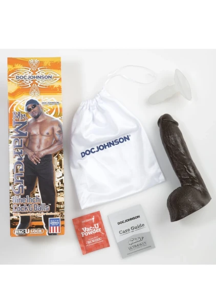 Signature Cocks - Mr. Marcus' 9" Cock and Balls with Removable Vac-U-Lock Suction Cup