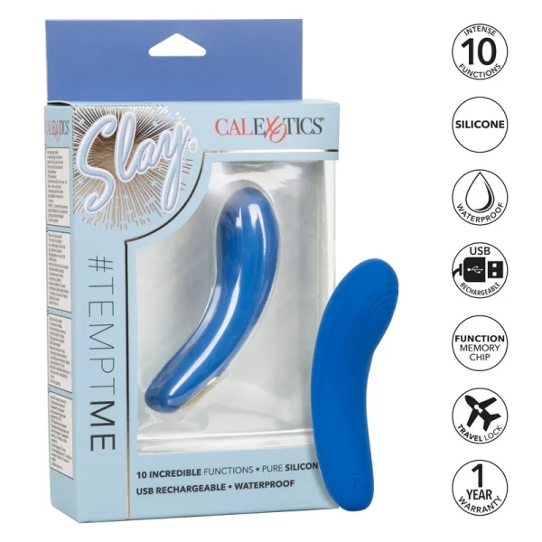 Slay #TemptMe Silicone Waterproof Mini Clitoral Bullet Vibrator By CalExotics