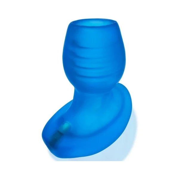 Butt Plugs:  Oxballs Glowhole-1 Hollow Buttplug With Led Insert Small Blue Morph