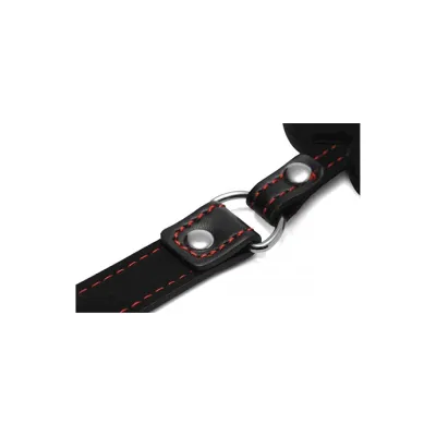 Hound Adjustable Dog Bone Gag Black red