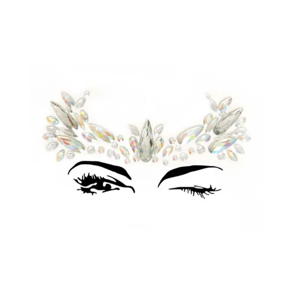 Elora Adhesive Face Jewels Sticker (6pk)