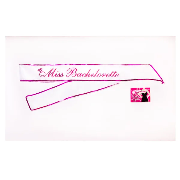 Miss Bachelorette Sash Hot Pink — image 5 of 5