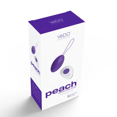 Peach Vibrating Egg Into You Indigo