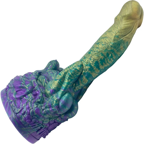 The Futanari 9.5" Silicone Fantasy G-Spot Dildo By Uberrime - Mardi Gras