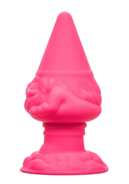 Naughty Bits Anal Gnome Silicone Butt Plug By CalExotics - Pink