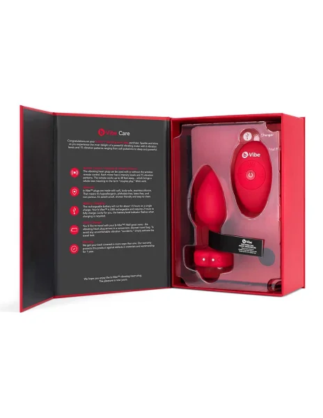 B-Vibe Vibrating Heart Plug M/L — image 11 of 13