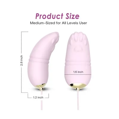 Paw Remote Control Clitoral Vibrator Pink 2 8 Inch