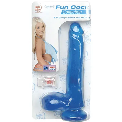 Adam Eve Carmens Fun Cock 8 5 Inch Blue