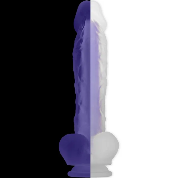 Evolved Luminous Stud Large Glow in the Dark Dildo, Dual-Density Silicone