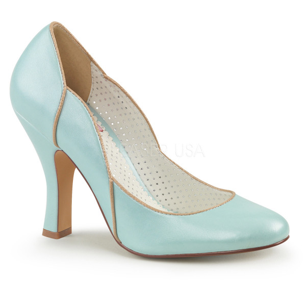 4 inches Heel Pump W/ Wavy Gold Trim Topline — image 5 of 8