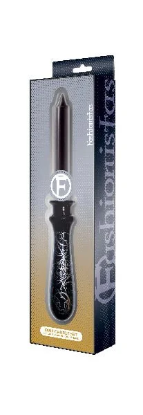 Fashionistas Glass Drip Candle Set - Black