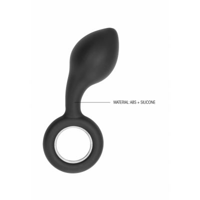 No 63 Dildo With Metal Ring Black Butt Plug Uk