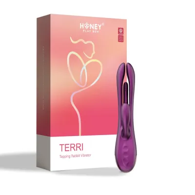 Terri App Controlled Tapping Rabbit Vibrator Purple
