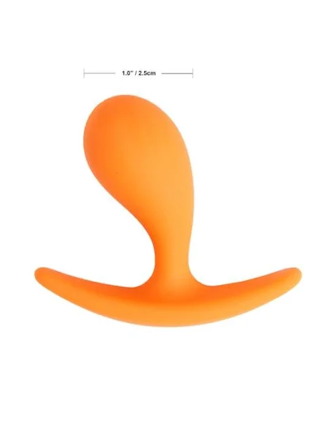 Share Satisfaction Small Curved Plug - Orange