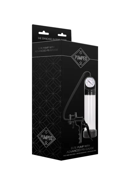 Elite Pump with Advanced PSI Gauge - Transparent