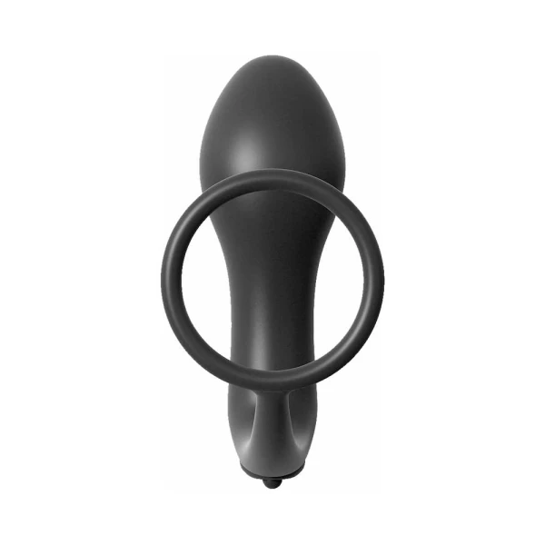 Anal Fantasy Ass Gasm Cockring Vibrating Plug Black