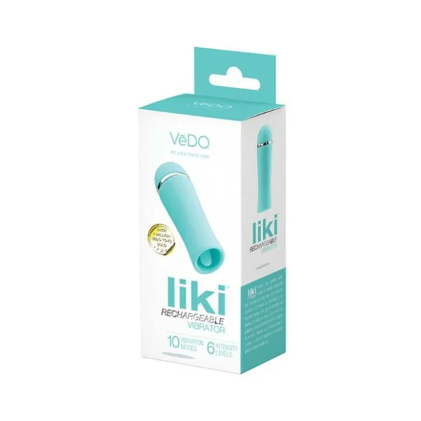 Vedo Liki Rechargeable Flicker Vibe Tease Me Turquoise — image 4 of 4