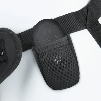 Pegasus 6 Inch Ripple P Spot G Spot Rechargeable Remote Controlled Peg with Adjustable Harness