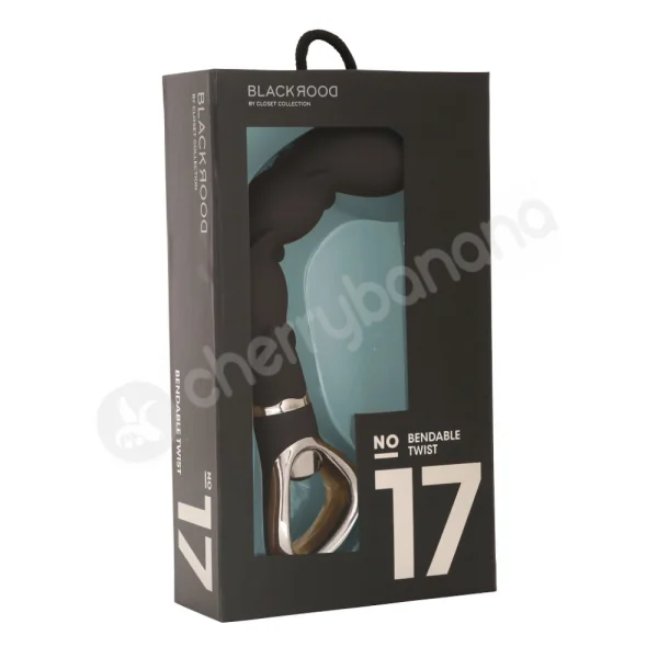 Black Door No. 17 Black Bendable Twist Vibrator