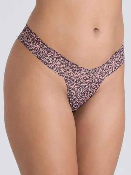 Lovehoney Wild Pink Lace Thong Set (3 Count)