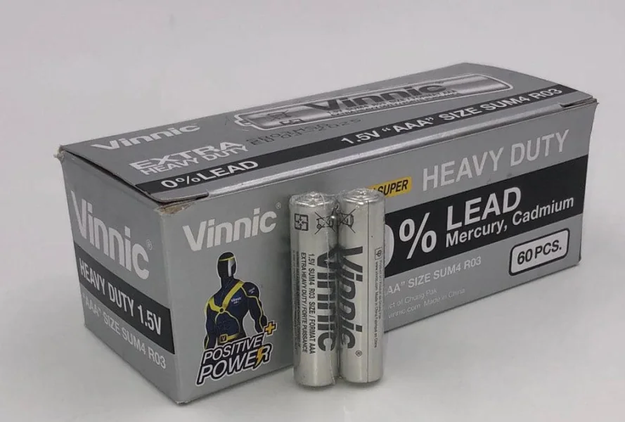Vinnic Super Heavy Duty AAA - 2 Pc.-shrink Pk. - 60 Pcs. Box