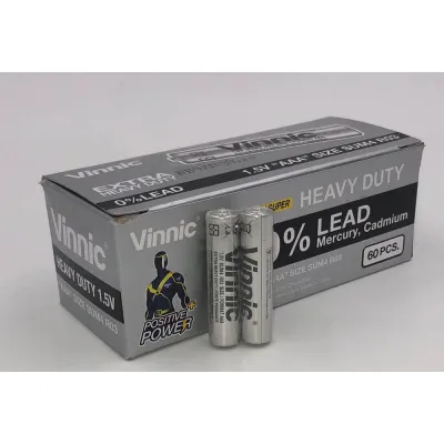 Vinnic Super Heavy Duty AAA 2 Pc shrink Pk 60 Pcs Box