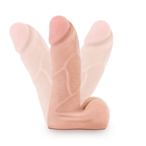 Blush Novelties X5 Plus Cock With Flexible Spine - Beige
